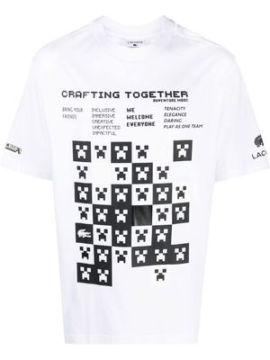 Lacoste graphic-print cotton T-Shirt - White