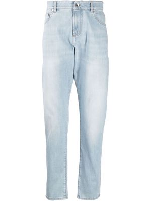 Brunello Cucinelli straight-leg denim jeans - Blue