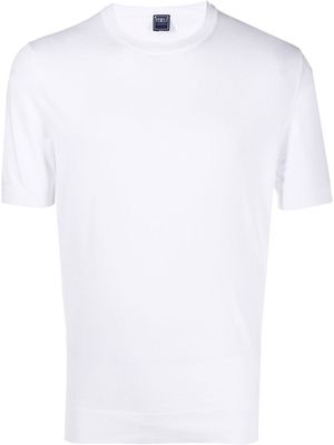 Fedeli short-sleeve fitted jumper - White