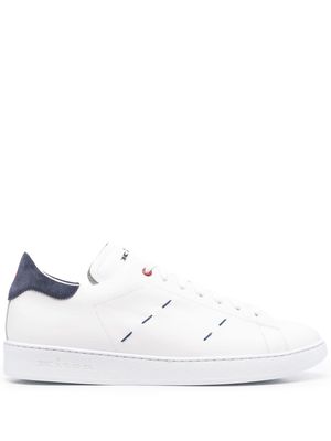 Kiton stitch-detail low-top sneakers - White
