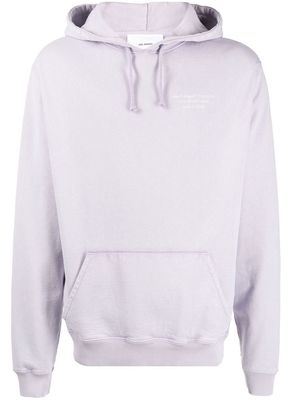 Axel Arigato logo-print cotton hoodie - Purple