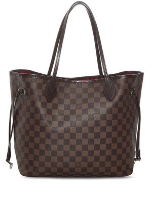 Louis Vuitton 2011 pre-owned Damier Ebène Neverfull MM shoulder bag - Brown