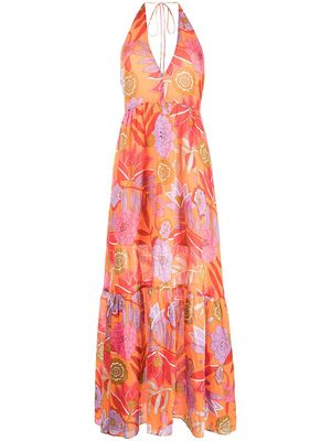 Alice McCall Shade of Passion floral-print maxi dress - Orange