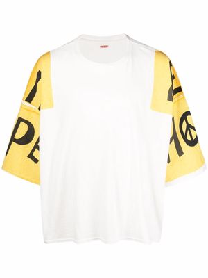 Kapital printed-sleeve T-shirt - White