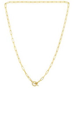 Electric Picks Jewelry Asher Necklace in Metallic Gold.