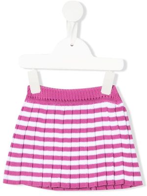 Little Bear striped knitted skirt - Pink