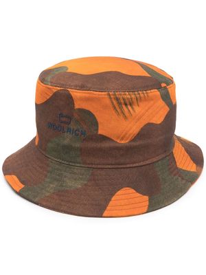 Woolrich cammouflage-print bucket hat - Brown