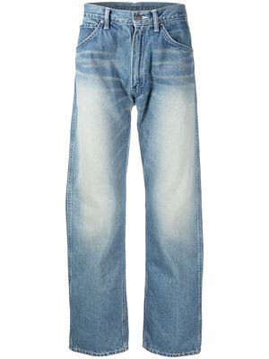 A BATHING APE® star-print wide-leg jeans - Blue
