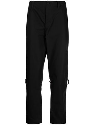The Power for the People rear zip-detail trousers - Black