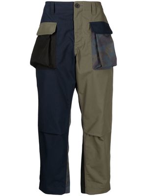 The Power for the People panelled-design trousers - Multicolour