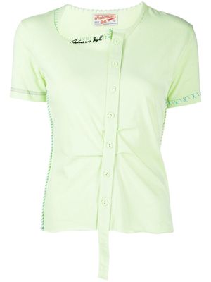 Andersson Bell embroidered-logo T-shirt - Green