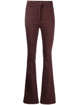 Nº21 flared-leg cotton trousers