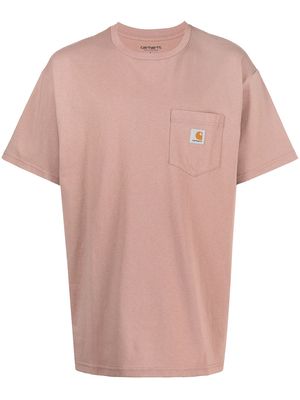 Carhartt WIP logo patch T-shirt - Pink