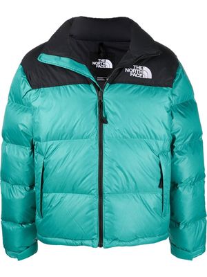 The North Face logo-print puffer jacket - Green