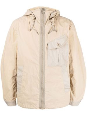 Ten C zipped hooded jacket - Neutrals