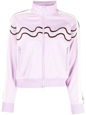House of Sunny embroidered-swirl detail jacket - Purple