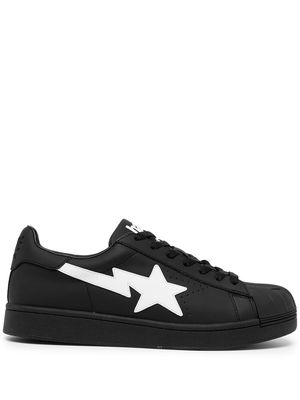 A BATHING APE® star-patch low-top sneakers - Black