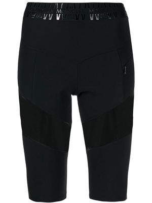 Moncler logo-waist biker shorts - Black