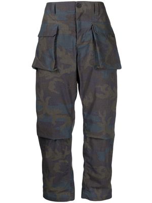 The Power for the People cargo-pocket detail trousers - Multicolour