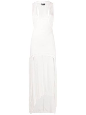 Ann Demeulemeester reconstructed layered dress - White