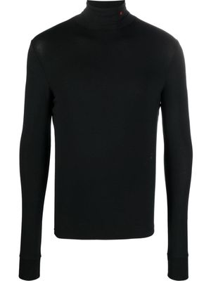 Raf Simons roll-neck long-sleeve T-shirt - Black