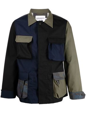 The Power for the People panelled-design military jacket - Multicolour