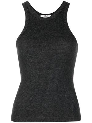 AGOLDE ribbed knitted sleeveless top - Grey
