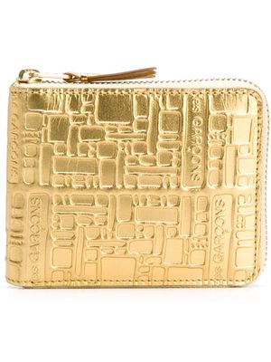 Comme Des Garçons Wallet embossed wallet - Metallic