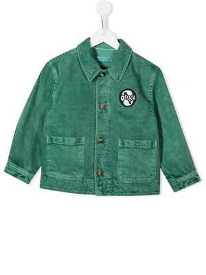 Rejina Pyo Riley logo-patch recycled cotton jacket - Green