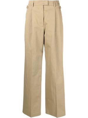 PT TORINO wide-leg tailored trousers - Brown