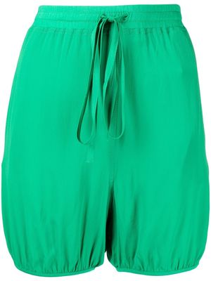 Nº21 high-waist tapered shorts - Green