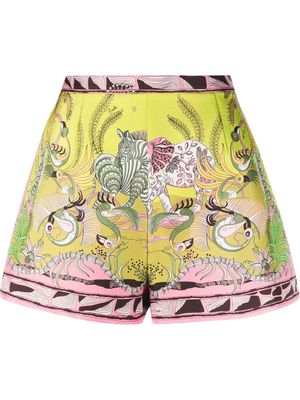 Emilio Pucci embroidered fitted shorts - Green