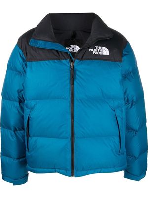 The North Face logo-print puffer jacket - Blue