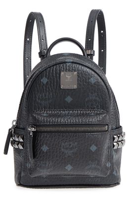MCM X-Mini Stark Side Stud Convertible Backpack in Black