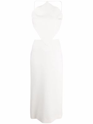 Emilio Pucci cut-out detail midi dress - White