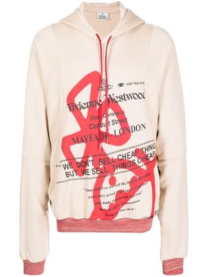 Vivienne Westwood Pourpoint logo-print pullover hoodie - Brown