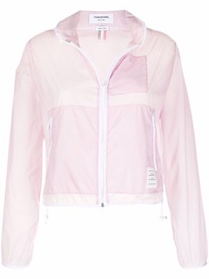 Thom Browne hooded lightweight jacket - Pink
