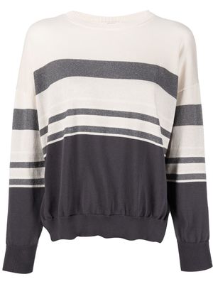 Peserico stripe-print jumper - Neutrals