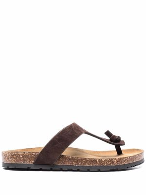 Saint Laurent Jimmy 25mm sandals - Brown