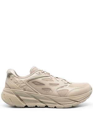 Hoka One One Clifton lace-up trainers - Neutrals