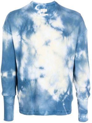 Nicholas Daley tie dye-print jumper - Blue