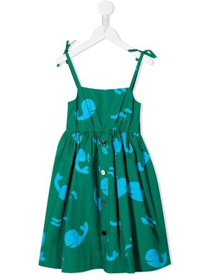 Rejina Pyo Esme whale-print organic cotton dress - Green