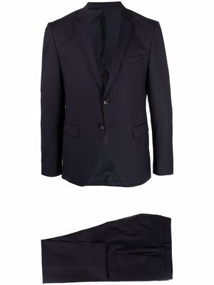 BOSS single-breasted tailored suit - Blue