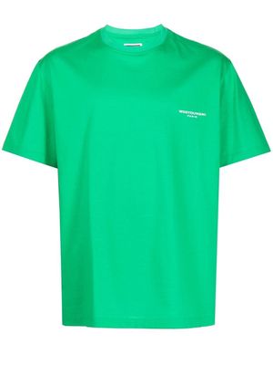 Wooyoungmi logo-print cotton T-shirt - Green