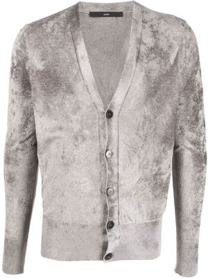 SAPIO button fastening V-neck cardigan - Grey