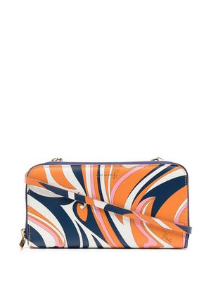 Emilio Pucci Nuages-print long wallet - Orange