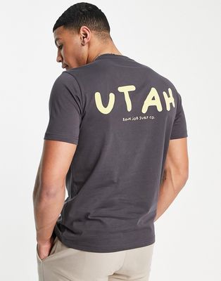 PS Paul Smith Utah print t-shirt in brown