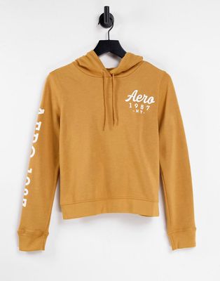 Aeropostale aero 1987 ny hoodie in spruce yellow - part of a set