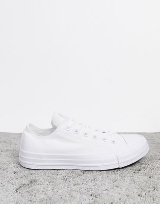 Converse Chuck Taylor All Star Ox canvas sneakers in white mono