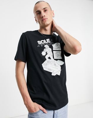 Nike Sneaker Obsessed sole food graphic t-shirt in black